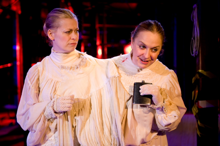 Sub Rosa - Cora Bissett (left) and Angela Darcy as The Merkeley Sisters (photo: Tim Morozzo)