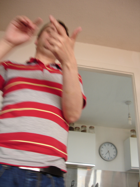 Paul Thomas Hickey spells out his name in sign language (really!) 