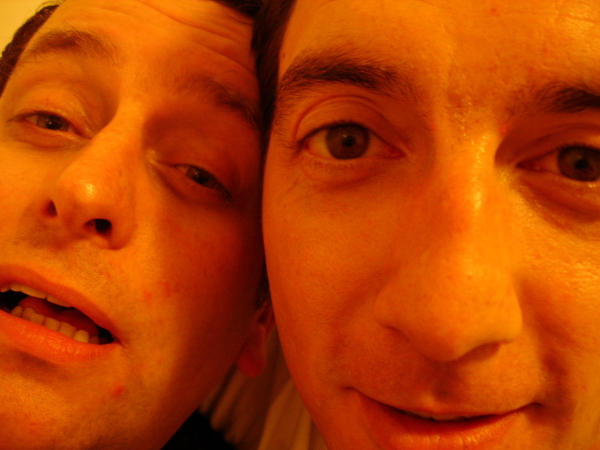 Eammon and Rory, drunk in a nightclub (played by Paul Thomas hickey and Alan Sawers) 