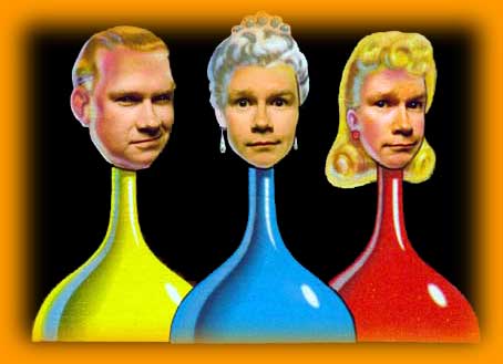 David as Cluedo characters.
         Image: Niall Walker
