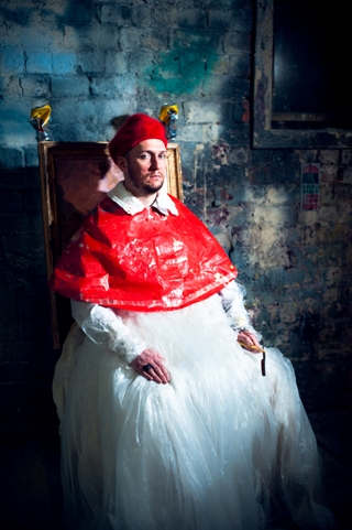Neil McCormack as Velazquez’s Pope (photo: Tommy Ga-Ken Wan, design: Ali Maclaurin)