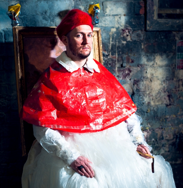 Neil McCormack as Velazquez’s Pope (photo: Tommy Ga-Ken Wan, design: Ali Maclaurin)