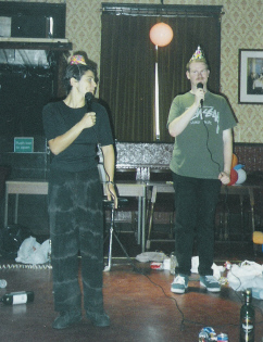People's Parties - David Leddy and Deanna Maich in rehearsal